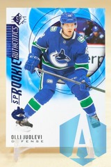 2020-21 SP Hockey Rookie Authentics Blue #132 Olli Juolevi - Vancouver Canucks